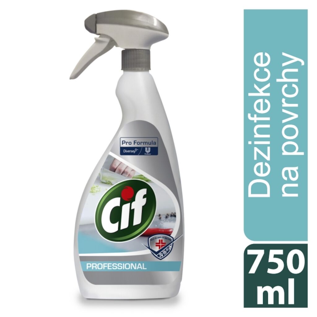 Cif Pro Formula Alcohol Spray D4.12 6x0.75L - Sprejový dezinfekční prostředek